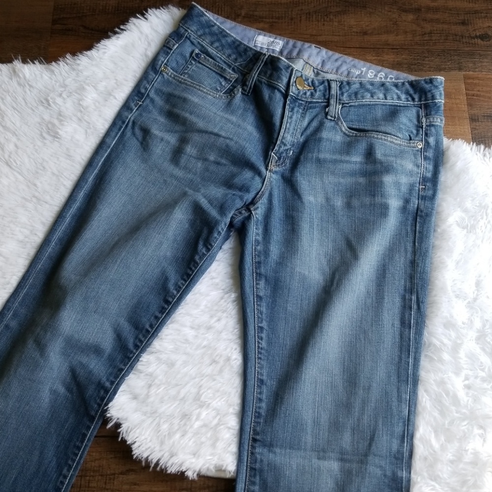 GAP 6 Regular Long and Lean Jeans Medium Denim - Picture 2 of 8